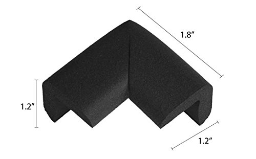 Кидкузија 8 парчиња аголни чувари перница, црна