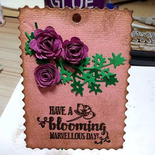 24 парчиња 3Д цвеќиња Спирала метално сечење умира за правење картички DIY ScrapBooking 3D Blossom Metal Cutting Dies за занаетчиство на хартија