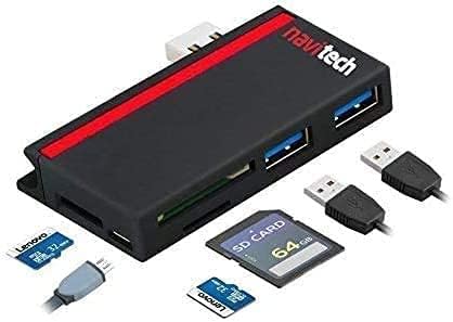 Навитех 2 во 1 ЛАПТОП/Таблет USB 3.0/2.0 Hub Адаптер/Микро USB Влез со Читач НА Sd/Micro SD Картички Компатибилен СО Asus Zenbook Duo 14 14