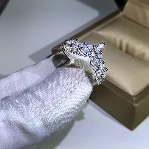 Womenените прстени жени накит прстени модни жени лак со целосен дијамантски прстен за прстен за прстен за жени за накит подароци