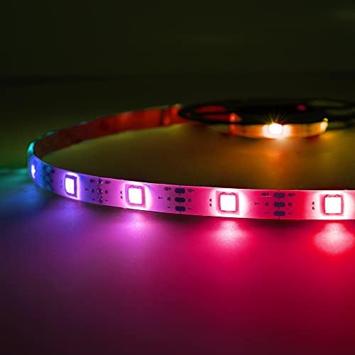 Додатоци за дигитален начин на живот Xtreme Monster 13FT повеќебојни проток на боја LED Rainbow Light Strip, прилагодливи бои/режими на блиц/осветленост
