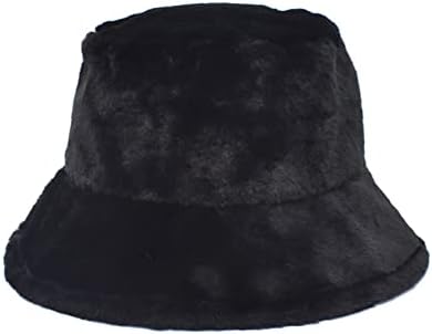 Женски меки кадифен корпа капа дебела нејасна рибарска капа за жени меки топло рибарски капи на ветроупорни капи.