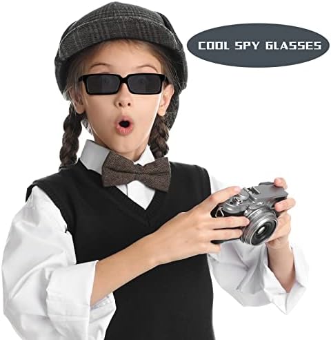 6 Пакет Очила За Сонце Ретровизор Очила За Сонце Вистински Детектив Очила Анти Песна Види Зад Вас Со Внатре Во Огледалата На Објективот За Деца