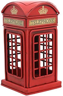 Аб Алатки Лондон Црвена Телефонска Кутија Пари Промена Монета Тегла Банка Калај Плоча Сувенир Подарок