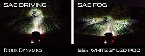 Диодна Динамика SS3 LED Комплет За Светло За Магла компатибилен Со Ford Super Duty F-250/F-350 1999-2010, White SAE Fog Max