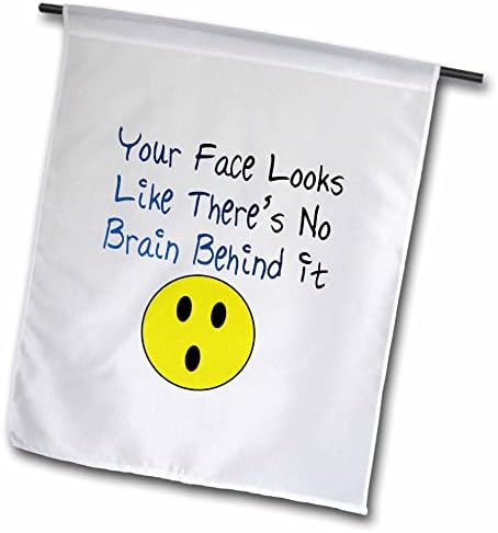 3дроза Слика На Зборови Твоето Лице Изгледа Како Да Нема Мозок Зад Него-Знамиња