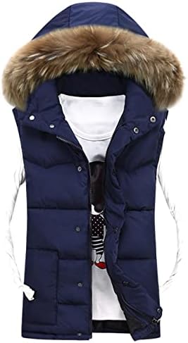 ADSSDQ роденденска качулка јакна за мафијаки за ракави, без ракави, трендовски пад, топло со капаче од падинг јакна, патент на удобност полиестер3