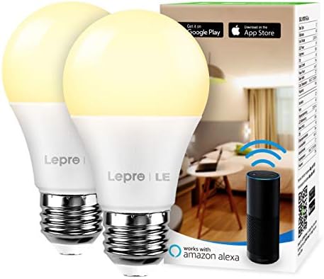 Лепро Паметни LED Светилки, Компатибилен Со Alexa &засилувач; Google Home, 60 Вати Еквивалент, Затемнување Со Апликација, Топло