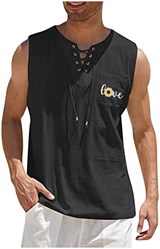 Човек од лисја за класична кошула со изреки матурска V-вратот не се вклопува без ракави маички маички татковци ден врзани половината