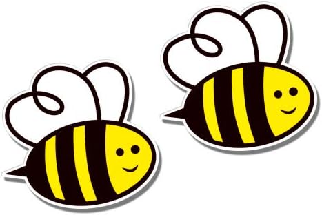 GT графики симпатични пчели сет од 2 - винил налепница водоотпорна декларација