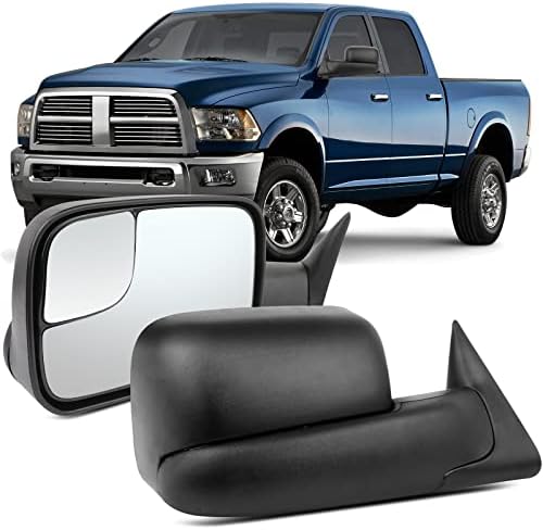 Огледала на огледалото за влечење на левиот десен пар за влечење огледала за 1994-2001 година за Dodge за RAM 1500 1994-2002 за Dodge