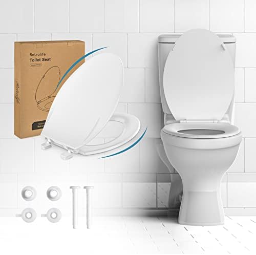 Седиштето за тоалети одговара на стандардни издолжени или издолжени тоалети, овално тоалетно седиште со покривка на дебелиот материјал удобен