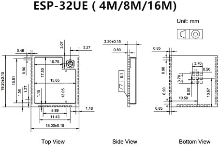 ESP-WORTO-32UE 4GHz 4M 8M 16M IPEX антена Bluetooth и WiFi Module Module ESP32UE