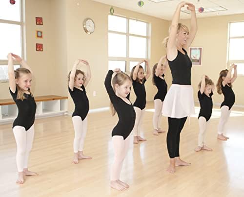 Девојки девојки кратки ракави леотард со здолниште деца танцуваат балетски фустани со туту