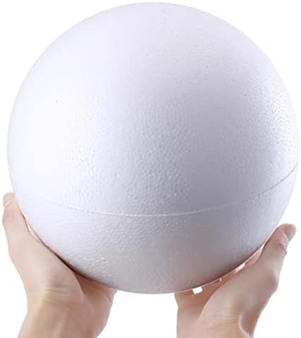 Ipetboom 15 парчиња топки од пена за занаети, занаетчиски занаетчиски топки со топки од пена бела пена топки пена блокови занаетчиски