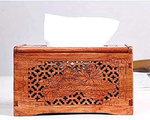 Кутија За Ткиво Кутија За Складирање Дрвени Ткива Салфетка Стил На Складирање Домашна Декорација Правоаголник Шупливи Дизајн Кутија