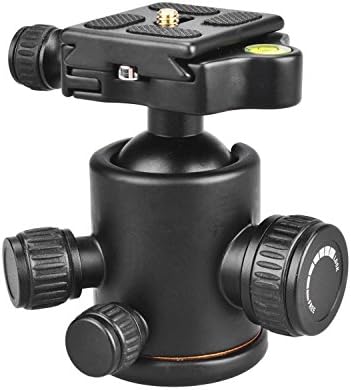 EXMAX® Panoramic Aluminum Alloy Metal Heavy Duty 360 ° Rotating Ball Head with 1/4 inch Quick Shoe Plate  and Bubble Level,up to 22.04 pounds/10 kilograms,За
