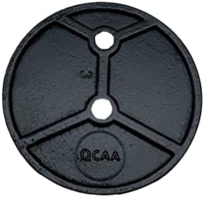 QCAA Extra тешка премија со цврст месинг за месинг Пол, 1-1/2 инч, со не'рѓосувачки завртки, црно обложено, 1 пар, направено во Тајван