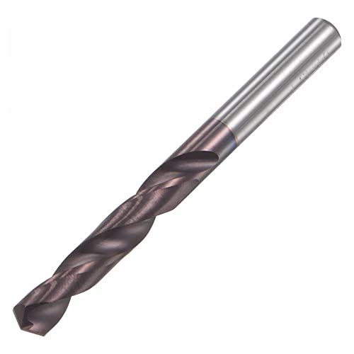 Uxcell Carbide Twist Drib Bits 4mm, DIN K45 волфрам карбид алтисин обложена спирална флејта со права дупчење за дупчење за легура