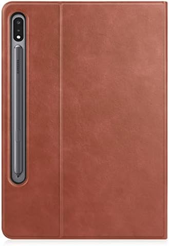 Таблет компјутер случај, компатибилен со таб-таб Samsung Galaxy Tab S8/S7 таблет 11 инчи, премиум PU кожен деловен штанд фолио покритие, W Auto
