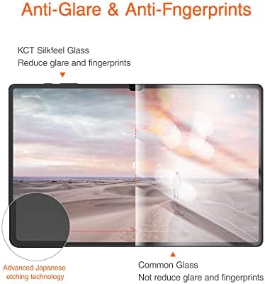 KCT таблета за заштитеник на стаклото со стакло од свила за таблети за Samsung Galaxy Tab S8 Ultra 14,6 инчи [Алатка за авто-усогласување]
