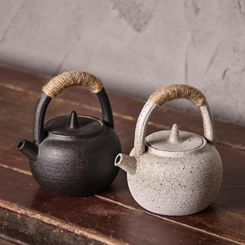 Кинески сад за чај црна керамичка чајничка котел филтер за домаќинство единечен тенџере керамички кунг фу чај сет јапонски стил чајник 200