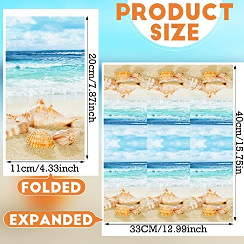 Crtiin 200 парчиња Наутички плажа гости салфетки 2 парчиња за еднократна употреба гости крпи
