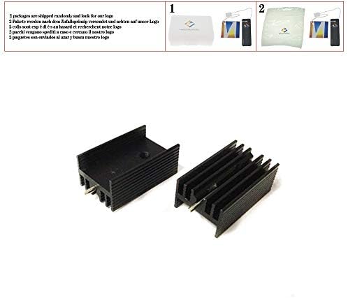 10 Парчиња 21х15х11мм Црн Алуминиумски Ладилник ЗА Транзистори До-220 Мосфет