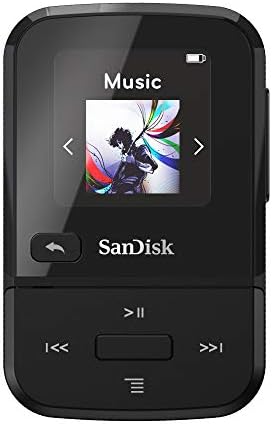 Sandisk 32 GB Clip Sport Go MP3 плеер, црн - LED екран и FM радио - SDMX30-032G -G46K