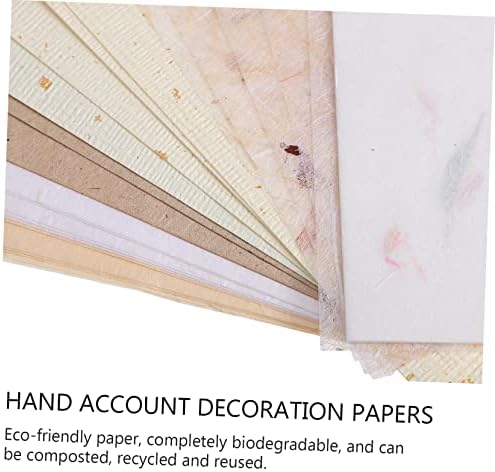Тофику 30 парчиња рачно изработена материјална хартија за хартија за рака, цветни украси, цветни материјали, гроздобер, страници за отпадоци