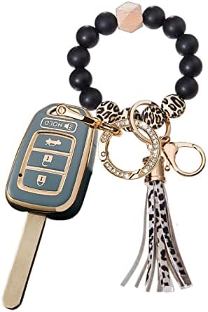 TPU Key FOB Case одговара за Honda Accord Civic CR-V HR-V далечински заштитник на кожата, засадување на клучеви за модни копчиња за модни додатоци