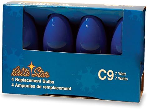 Brite Star (4 пакувања повеќебојни светилки за замена на C9, мулти