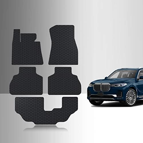 Додатоци за подот на подот, поставени се компатибилни со BMW X7 2 -ри ред клупа на сите временски услови Црна гума 2019 2020 2021 2022 2023