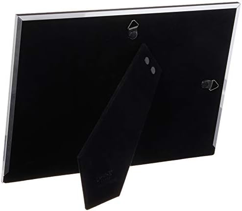 Lawrence Frames 2-тон рамка за слики со двојно отворање на панелот, 5 на 7-инчи, четкан сребрен метал и сјаен метал