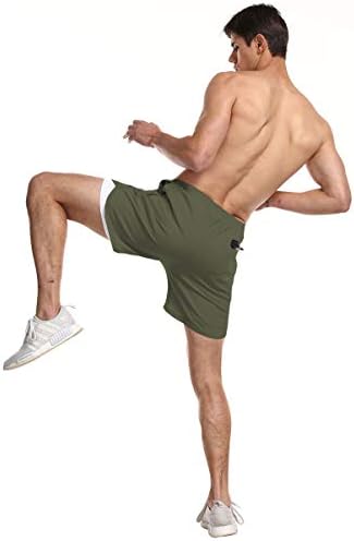 Машки машка машка 2-во-1 бодибилдинг тренинзи за тренинзи за лесни теретани за кратко трчање атлетски џогер со џебови со патенти