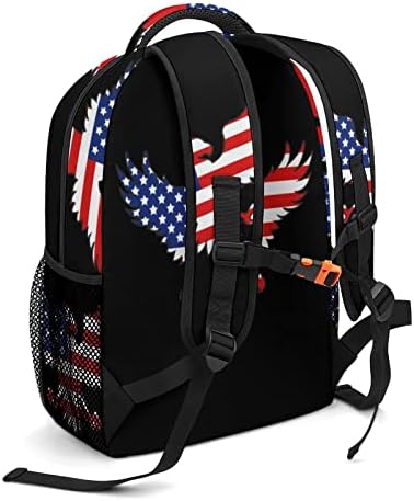Us bald орел знаме за патувања ранец мода рамо торба со мала тежина мулти-џеб дневен пакет за училишна студија работа за купување