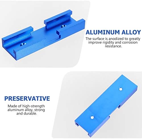 Додатоци за Doitool 10мм T Track Connector T Slot Miter Track Featture Connector Connector For Router Aluminum Alloy Woodworking Скејтборд