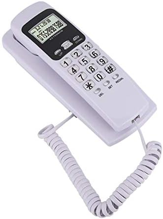 Телефонски монтиран со wallидови, мини висина телефонска телефонска лична карта за лична карта за внатрешни работи, фиксен телефон
