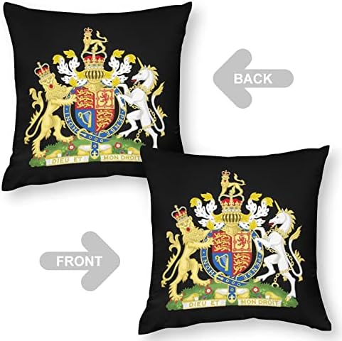 Палто за раце на плоштадот на Обединетото Кралство, полиестерска перница, капачиња фрлаат перници за декор на софа