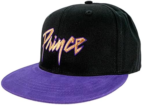 Златно лого на принцот машко и симбол Snapback Бејзбол капа црна