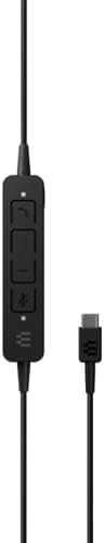 Епос Ентерпрајз Сенхајзер Прилагодете 160 ANC USB-C Жични, Двострани Слушалки-USB – C Поврзување, UC Оптимизиран-Активно Поништување На Бучава-Контрола