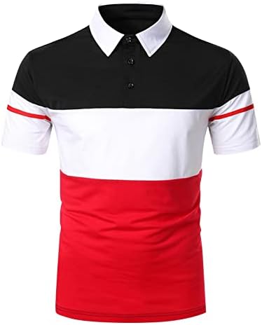 Машка летна крпеница суво вклопете тенок кратки ракави Поло голф модни кошули