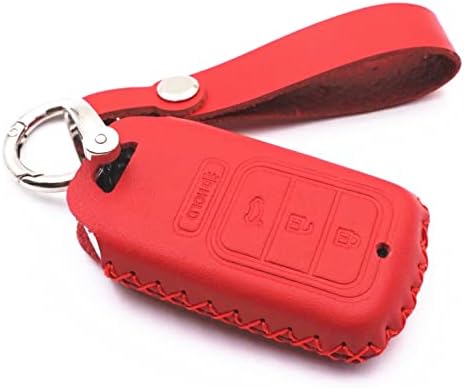 WFMJ кожа паметен 4 копчиња клуч за клучеви за насловната страница за насловната страница за Honda Civic Fit Pholot Pilot CR-V