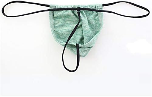 Andongnywell со 5 пакувања мажи што дишат од долна облека u конвексна торбичка долна облека g-string под-панталони плетени гаќички