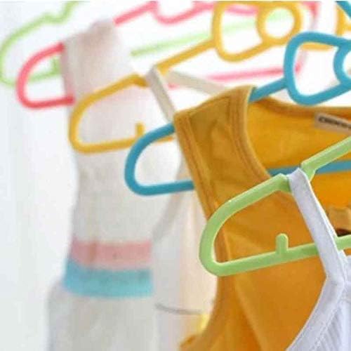 Jeonswod 10 парчиња постави детски лак закачалка дома бебе облека, закачалка за пластична облека, лесна за употреба