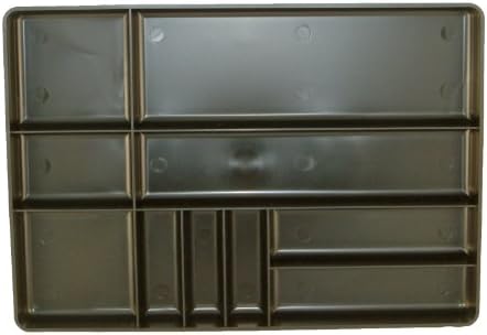 Протоко 6070 Организација на кутии со алатки пластична лента со 10 оддели, 16-инчен x 11-инчен x 1,5-инчен, портокал, портокал
