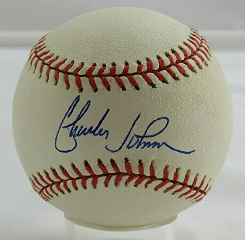 Чарлс nsонсон потпиша автоматски автограм Бејзбол Б107 - Автограмирани бејзбол