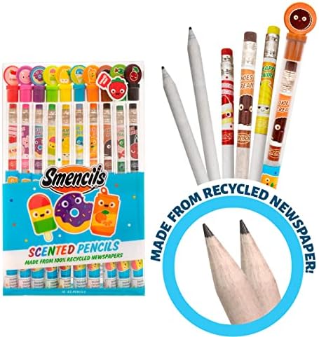 Моливи-Миризлив Графит HB 2 Моливи направени од Рециклирани Весници, 10 Брои, Подароци За Деца, Училишен Прибор