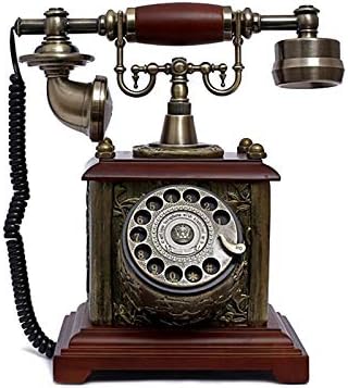 Ретро Гроздобер Телефон Европски Антички Телефон Старомоден Ретро Телефон Ротирачки Бирање Дневна Соба Фиксен Антички Фиксен