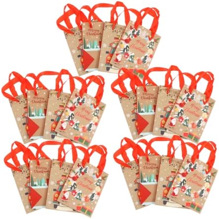 Valiclud 20 парчиња тота торба де Регало де Санта торби за подароци Подароци за пакување торба Божиќ Божиќна подарок торба